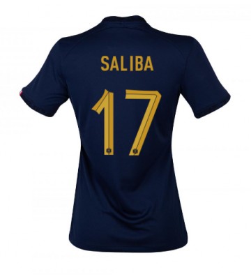 Frankrig William Saliba #17 Replika Hjemmebanetrøje Dame VM 2022 Kortærmet